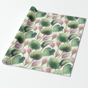 Regalo Papel de ajuste de patrón floral