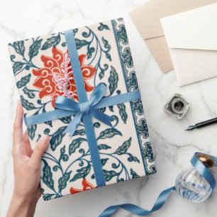 Regalo Papel de ajuste de patrón floral