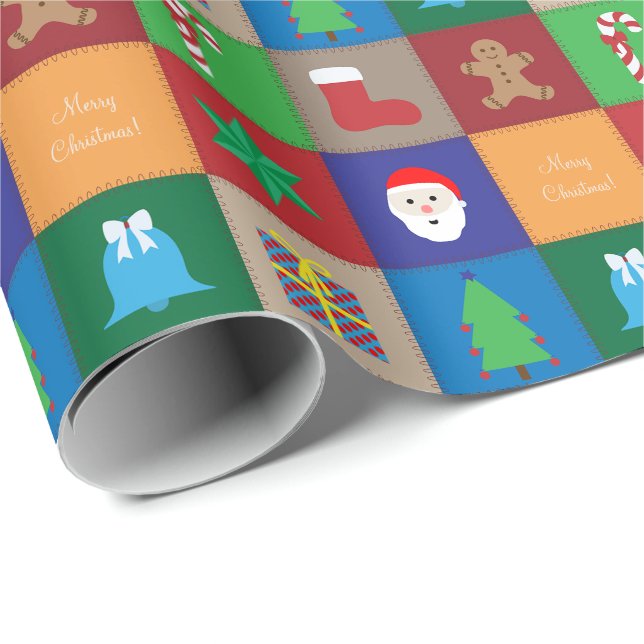 Regalo Papel de ajuste de patrones de navidades - Colorid (Esquina del rollo)