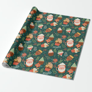 Regalo Papel de ajuste de patrones de Navidades de bonito