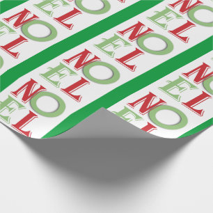 Regalo Papel de ajuste de patrones de Navidades NOEL