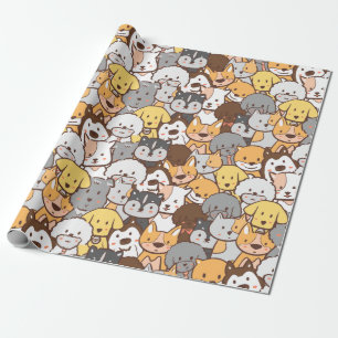 Regalo Papel de ajuste de perros pequeños