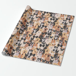 Regalo Papel de ajuste de perros pequeños