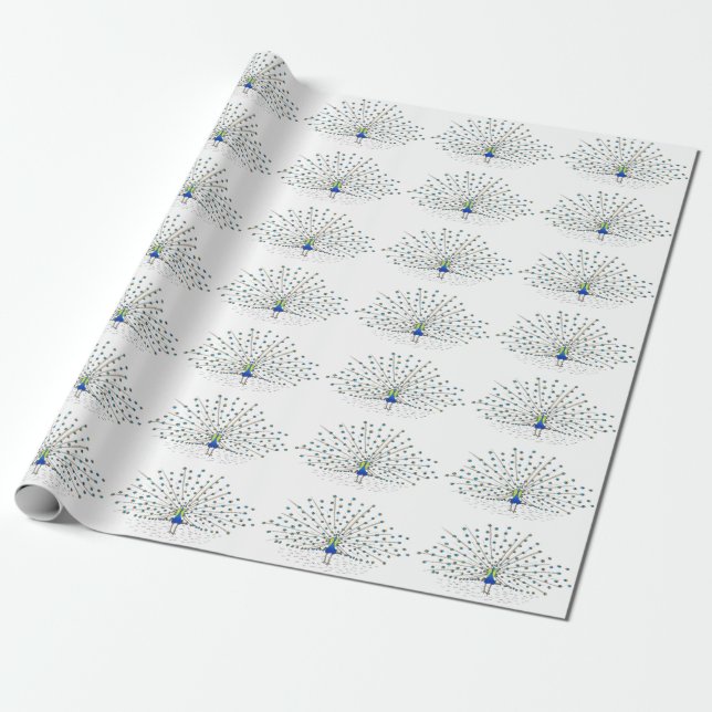 Regalo Papel de ajuste de Personalizado de pintura de pav (Desenrollado)