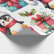 Papel de ajuste de pingüinos actuales felices