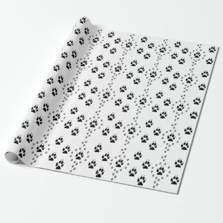 Regalo Papel de ajuste de pista de perro o lobo