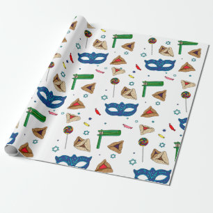 Regalo Papel de ajuste de purim. blanco