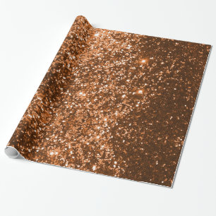 Regalo Papel de ajuste de Purpurina de cobre