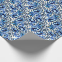Papel de ajuste de Rosas azules