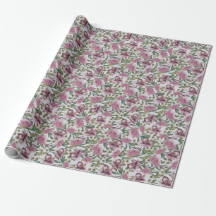 Regalo Papel de ajuste de rosas rosadas
