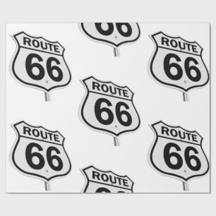 Regalo Papel de ajuste de Rótulo de ruta 66