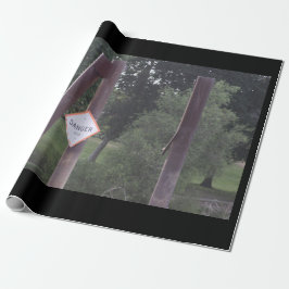 Regalo Papel de ajuste de Rótulo peligroso