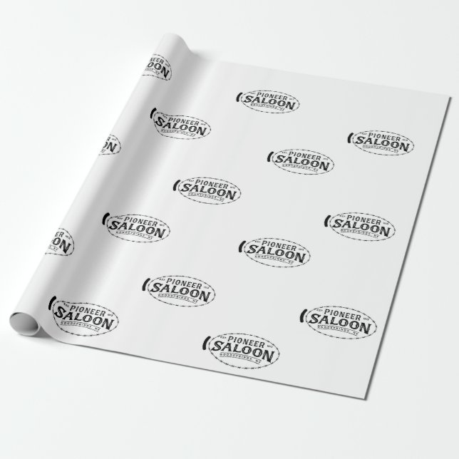 Regalo Papel de ajuste de Saloon Pioneer (Desenrollado)