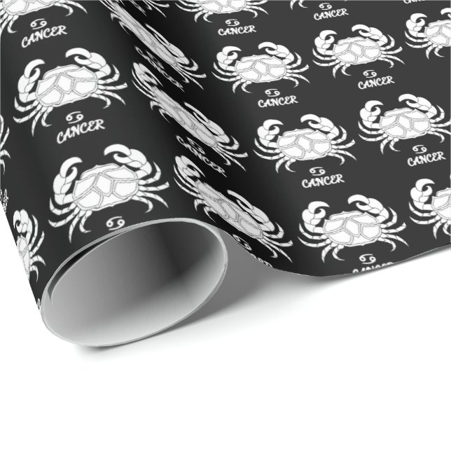 Regalo Papel de ajuste de silueta de cáncer (Esquina del rollo)