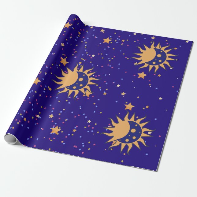 Regalo Papel de ajuste de sol y luna (Desenrollado)