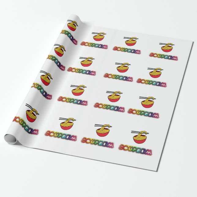 Regalo papel de ajuste de souprem (Desenrollado)