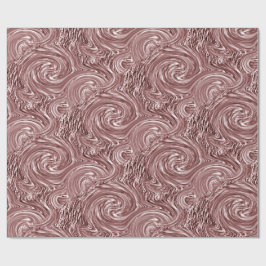 Regalo Papel de ajuste de Swirl Apricot Rosado