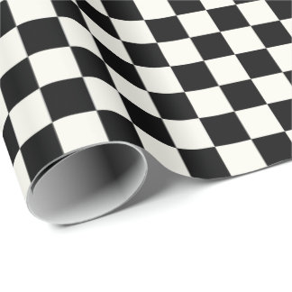 Regalo Papel de ajuste de tablero de cheques en blanco y 