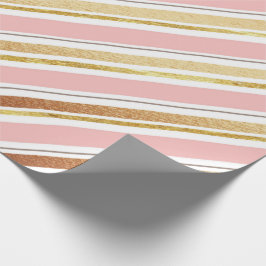Regalo Papel de ajuste de textura gris de oro Rosa