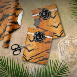 Regalo Papel de ajuste de tigre de impresión animal