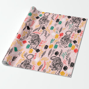 Regalo Papel de ajuste de tigre mate