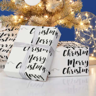 Regalo Papel de ajuste de tipografía con guión navideñ