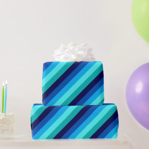 Regalo Papel de ajuste de tiras Verde azuladas Icy Blue
