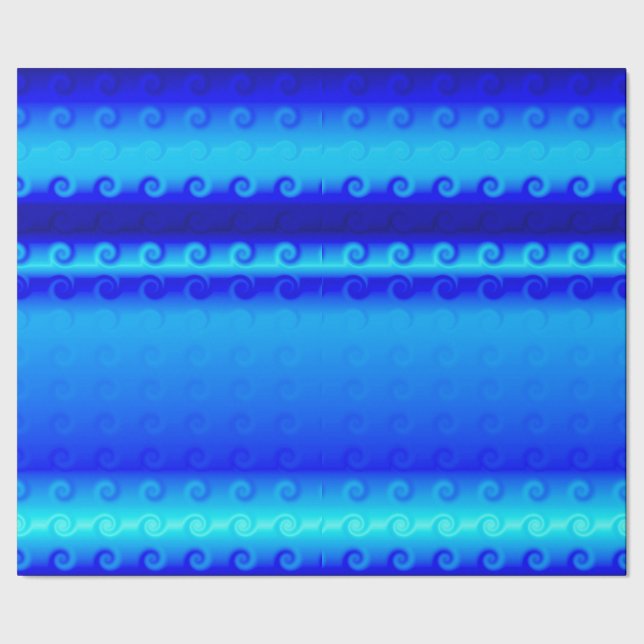 Regalo Papel de ajuste de torsión azul (Costura)