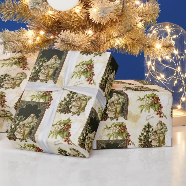 Regalo Papel de ajuste de trío para Navidades victorianos (Vacaciones)