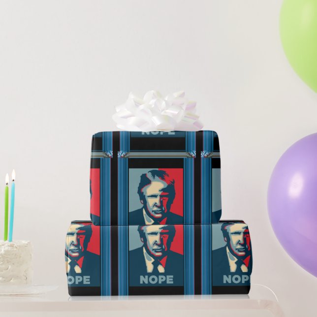 Regalo Papel de ajuste de Trump Nope (Regalos de fiesta)