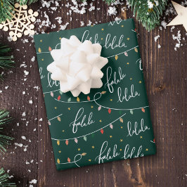 Regalo Papel de ajuste de vacaciones para Navidades verde