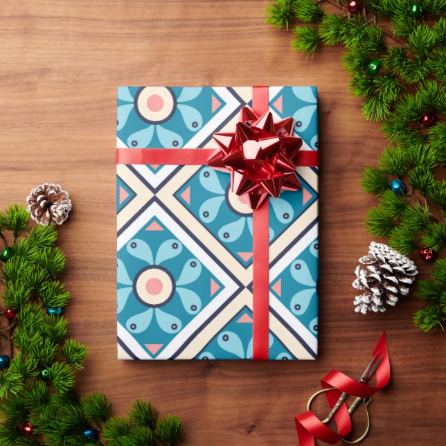 Regalo Papel de ajuste de Xmas Square 30"x15" (Regalo de vacaciones)