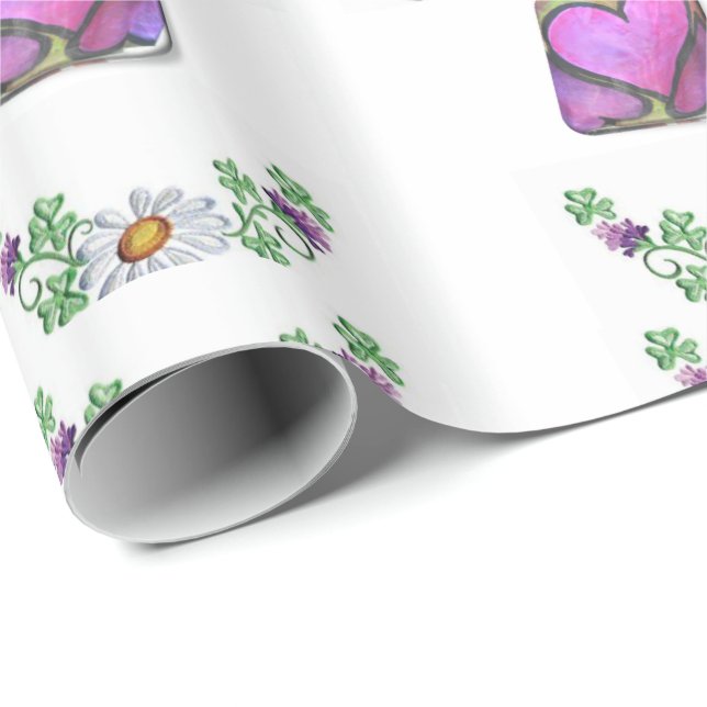 Regalo Papel de ajuste del día de la madre (Esquina del rollo)
