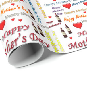Regalo Papel de ajuste del día de la madre