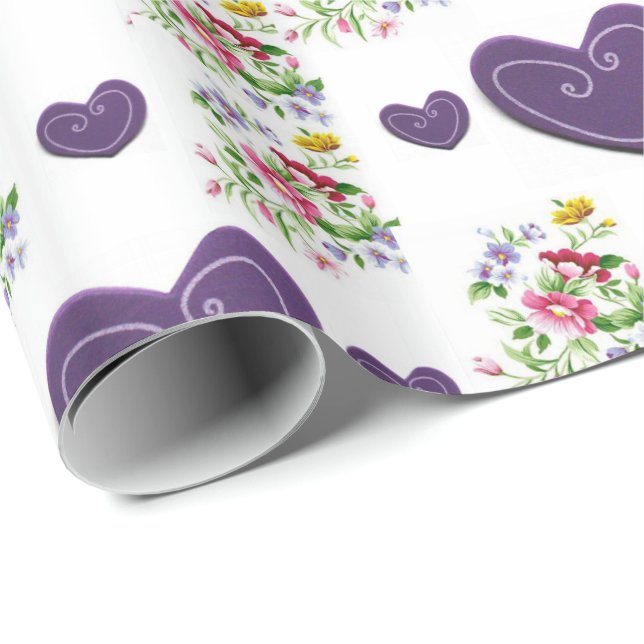 Regalo Papel de ajuste del día de la madre (Esquina del rollo)