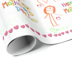 Regalo Papel de ajuste del día de la madre