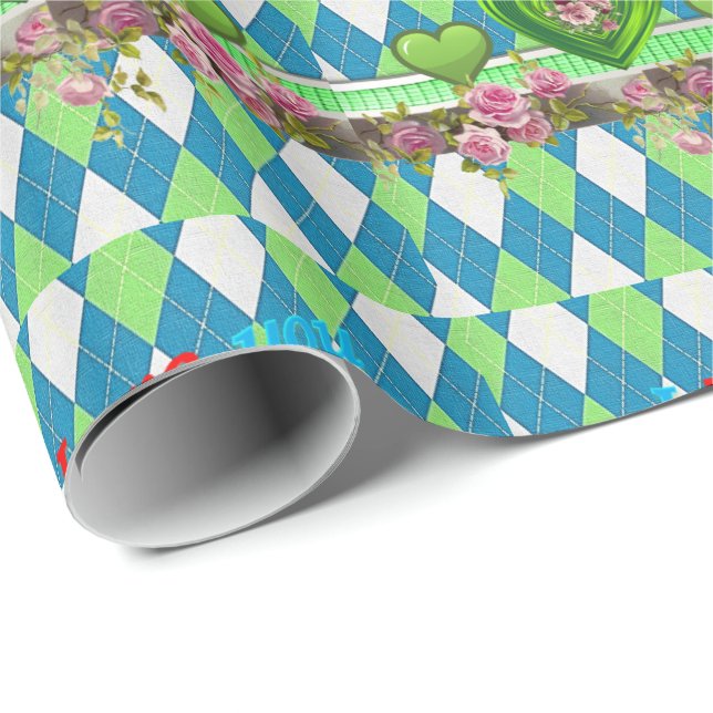 Regalo Papel de ajuste del día de la madre (Esquina del rollo)