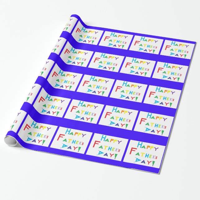 Regalo Papel de ajuste del día del padre (Desenrollado)