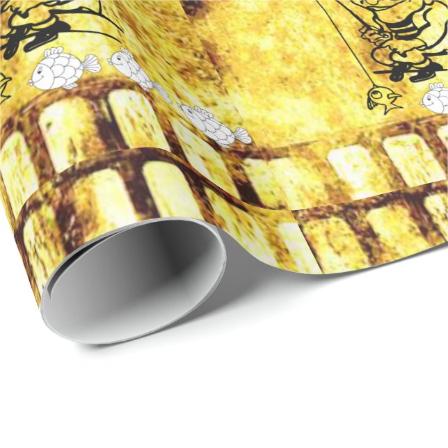 Regalo Papel de ajuste del día del padre (Esquina del rollo)