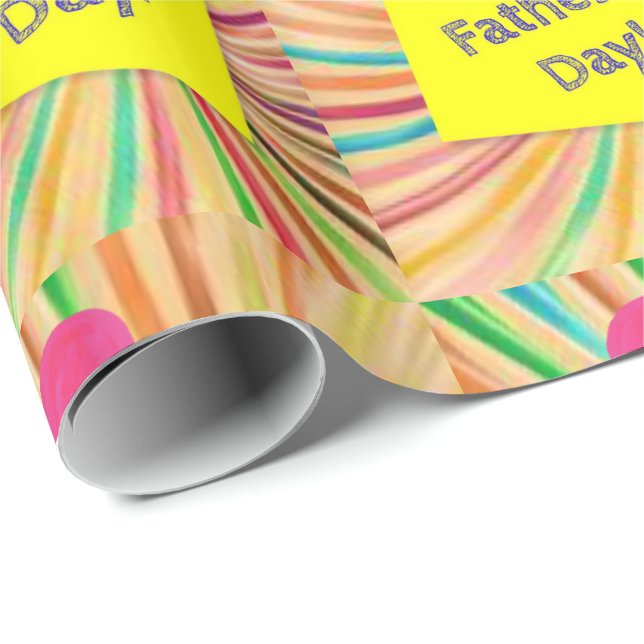Regalo Papel de ajuste del día del padre (Esquina del rollo)