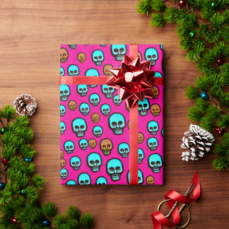 Regalo Papel de ajuste del diseño del cráneo del Personal