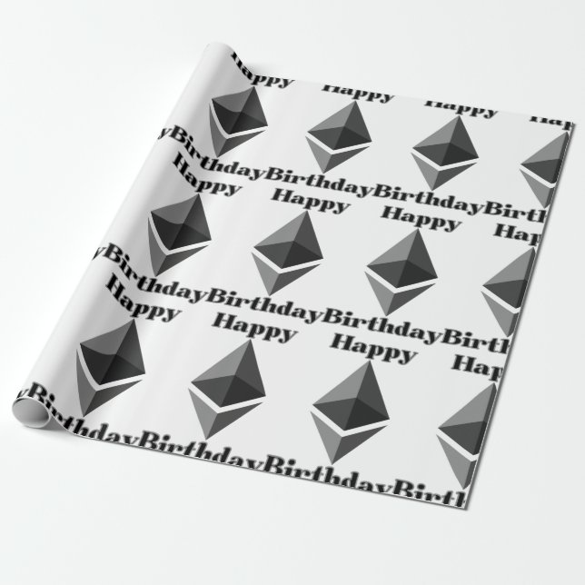 Regalo Papel de ajuste del icono del eéreo de cumpleaños  (Desenrollado)