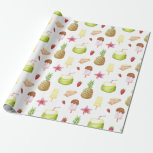 Regalo Papel de ajuste del patrón de verano