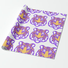 Regalo Papel de ajuste del ventilador del tigre dibujado 