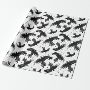 Regalo Papel de ajuste del vuelo de Raven