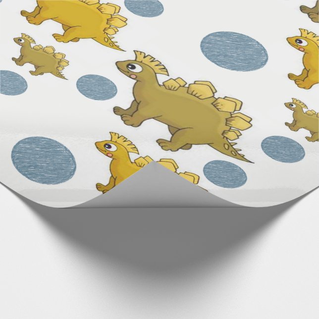 Regalo Papel de ajuste Dinosaurios (Esquina)
