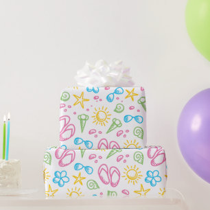 Regalo Papel de ajuste divertido de verano