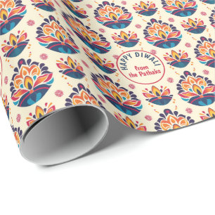 Regalo Papel de ajuste Diwali - Edición de texto Personal