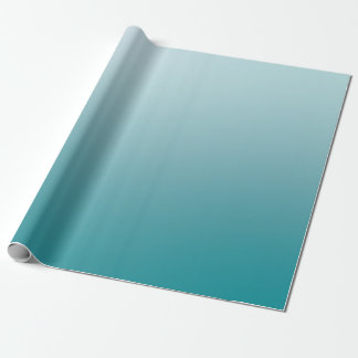 Regalo Papel de ajuste elegante de degradado Verde azulad