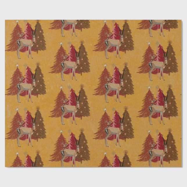 Regalo Papel de ajuste GAZELLE para NAVIDADES (Superficie plana)